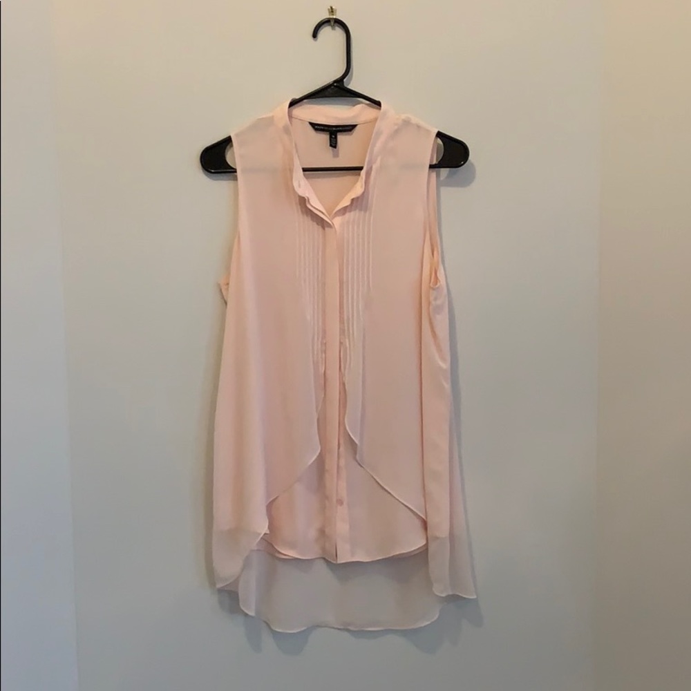 White House Black Market pink blouse